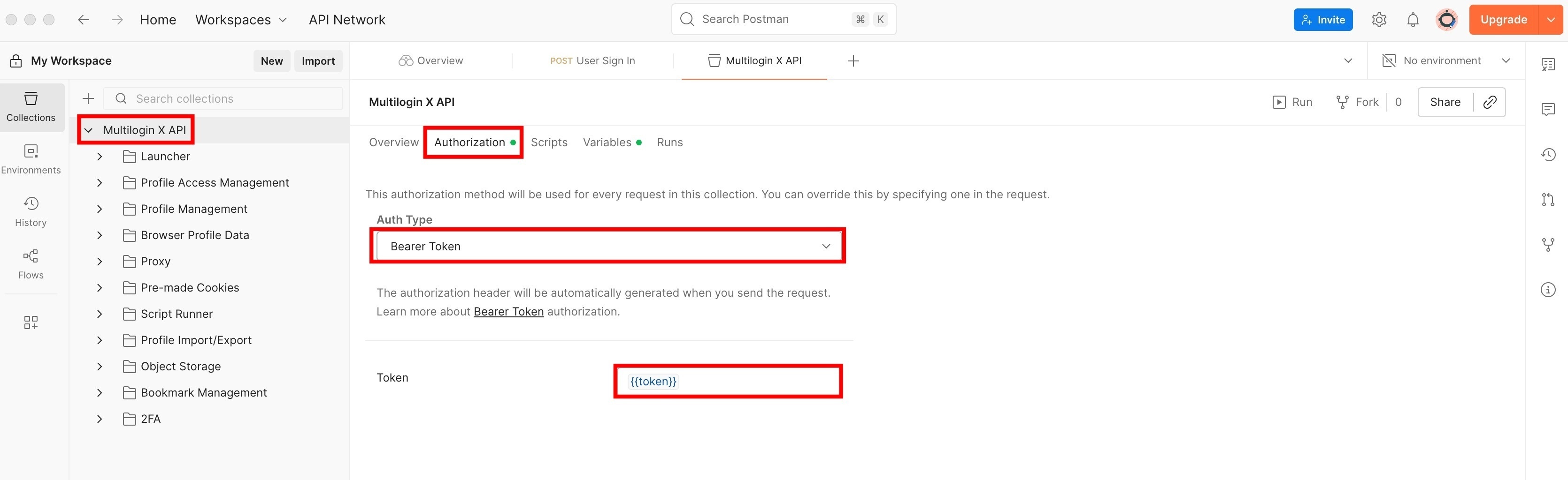 How to set up Multilogin automation with Postman reference visual 7